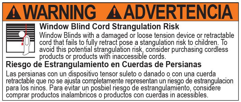 Warning Label for Corded Products