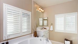 Shutters in a bathroom